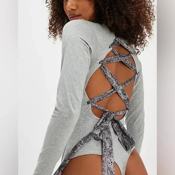Free People Tops - NWOT Free People Straps in Back Bodysuit
